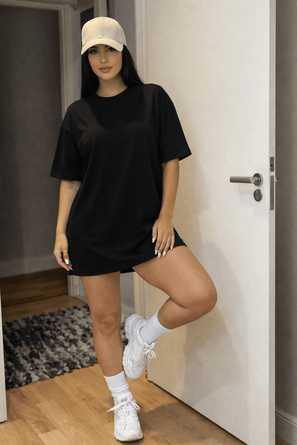 Camiseta Oversized Fitness Glamour Embrace Your Beauty – Estampa Dourada