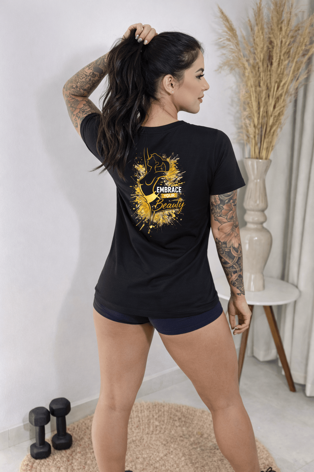 Camiseta Tradicional Manga Curta Glamour - Embrace Your Beauty