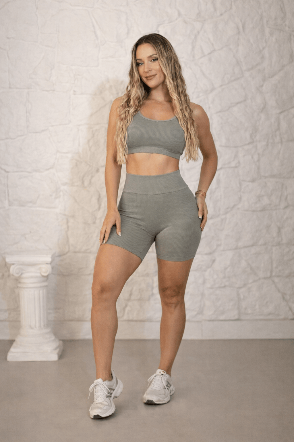 Short Feminino Canelado Fitness | 100% Conforto