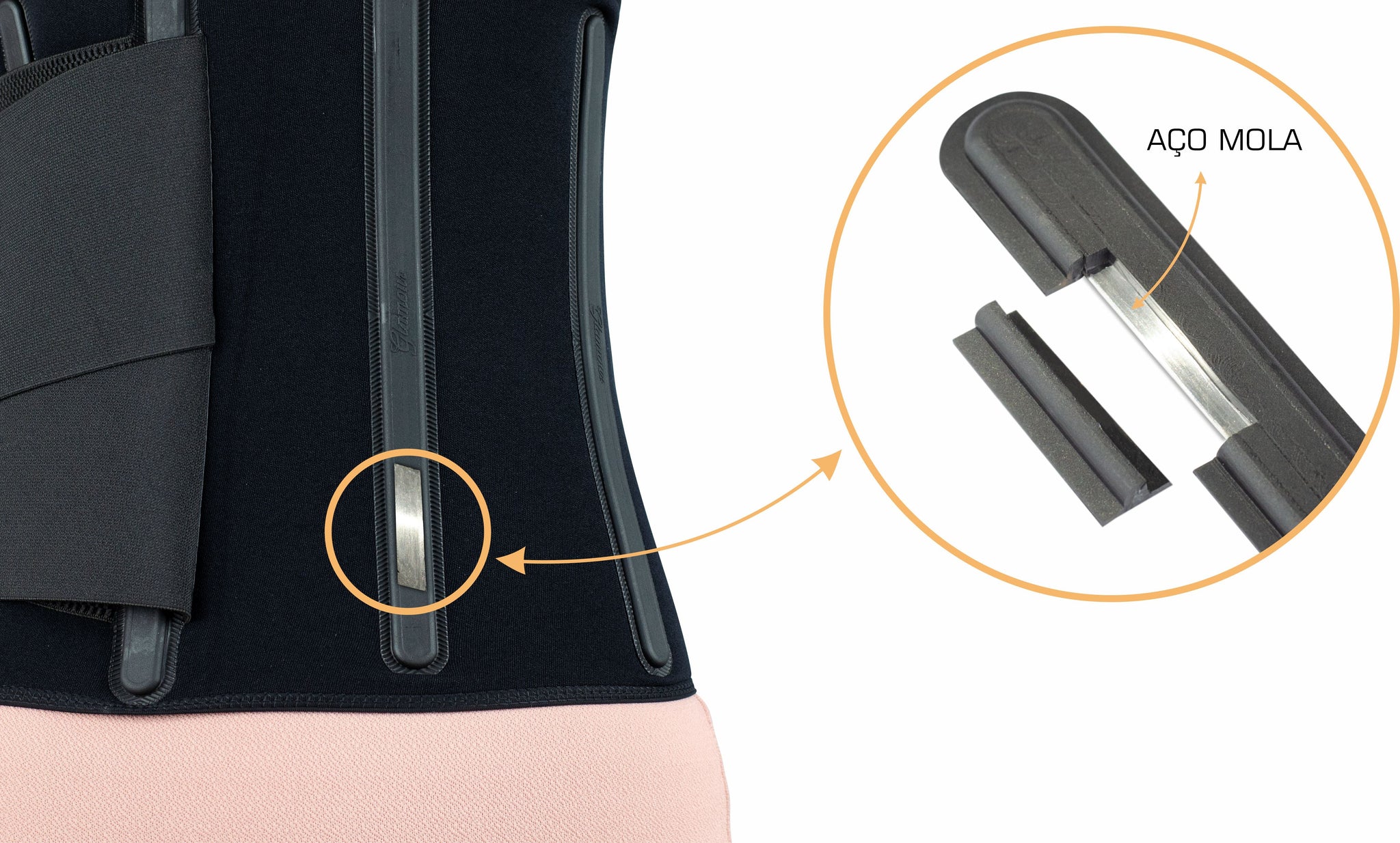 Cinta Modeladora com Barbatanas Reforçadas – Sem Alças | Glamour Took Neo Steel