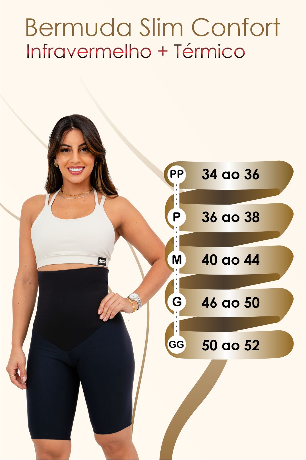 Bermuda Slim Confort - Infravermelho