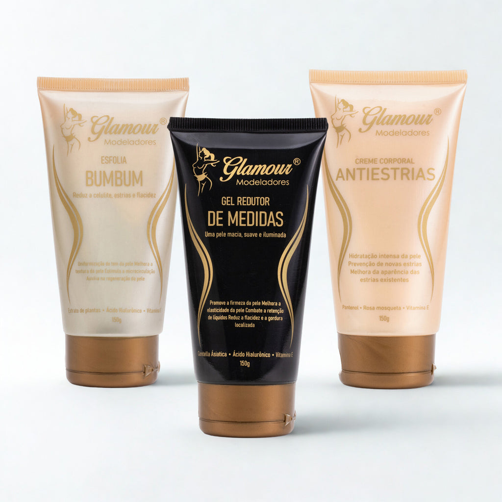 Combo Gel Redutor + Creme Corporal + Esfoliante